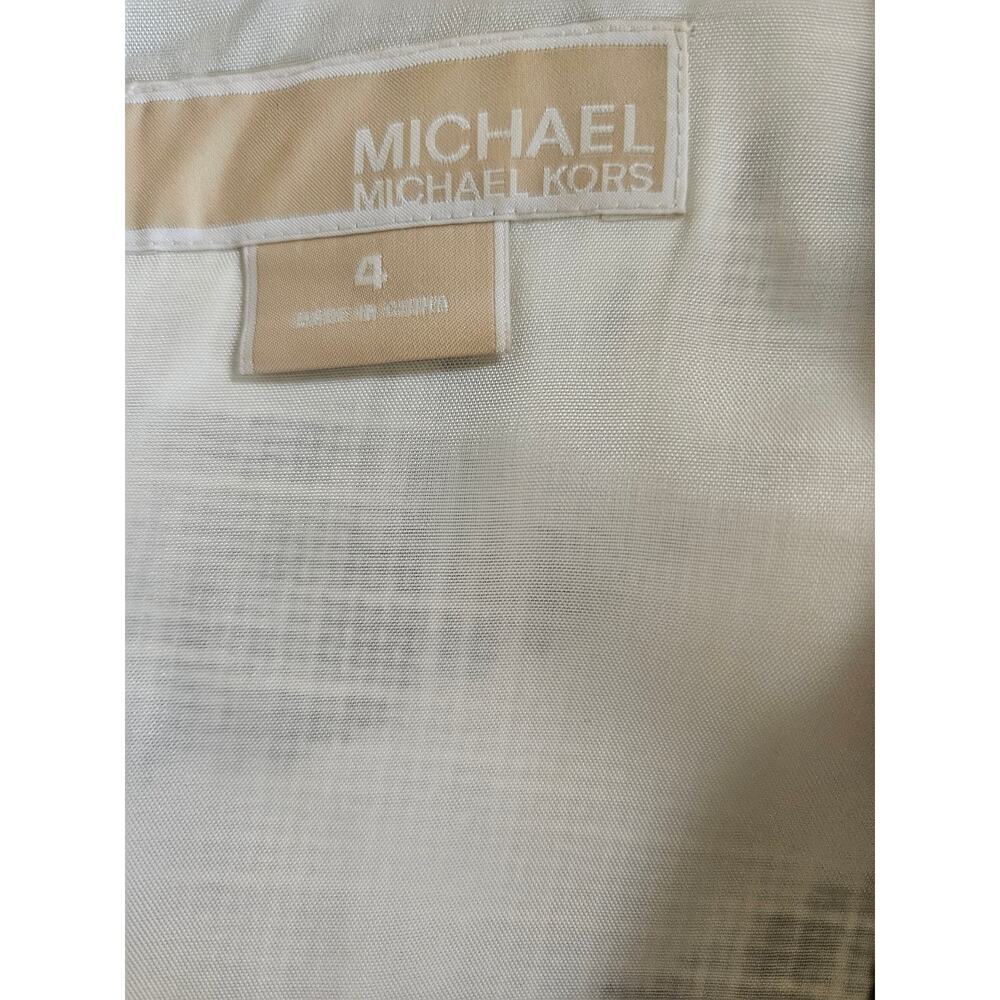 Michael Kors Snakeskin Shift Dress Sz L On or Off Shoulder Lightweight - Picture 7 of 11